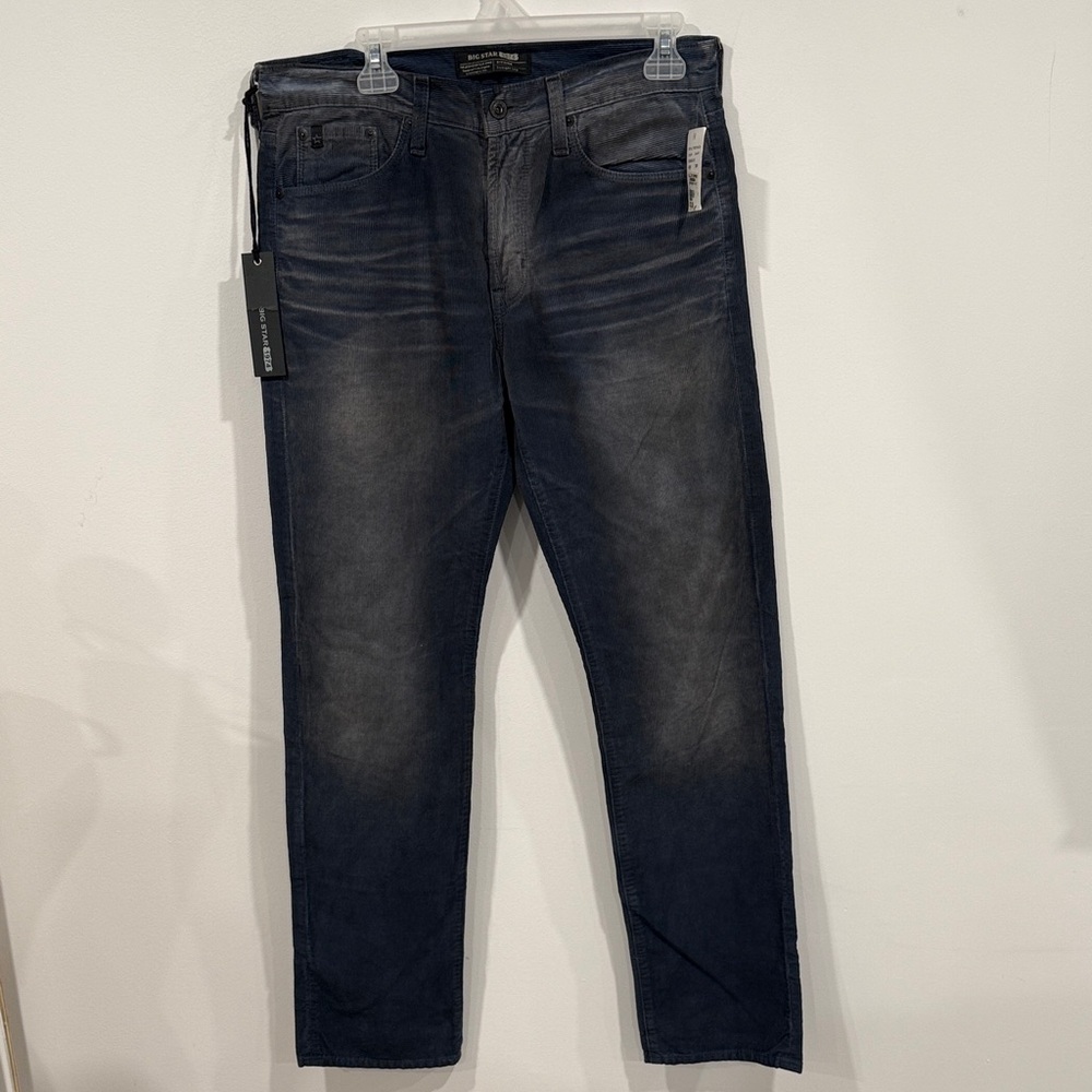 NWT Big Star 100% cotton Men's Straight leg slate corduroy pants